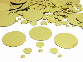 Bubbles Confetti, Gold by the pound or packet
